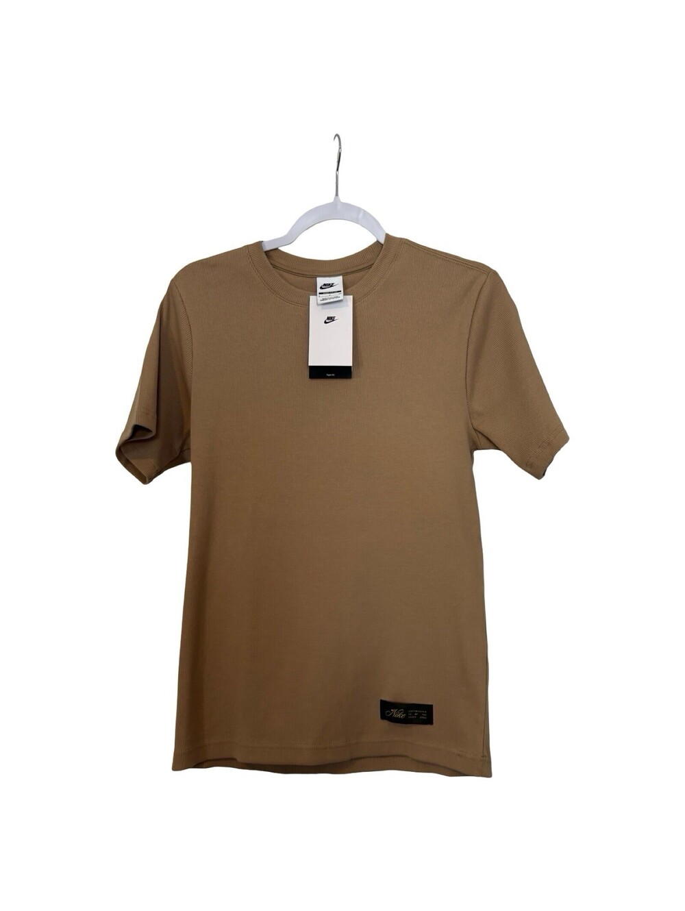 Nike The Nike Tee Loose Fit T-Shirt Mens Small Khaki Brown NWT Center Nike Heavy